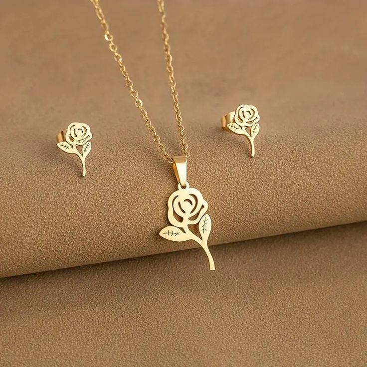 Jewelry Set -Necklace and a Pair of Earrings