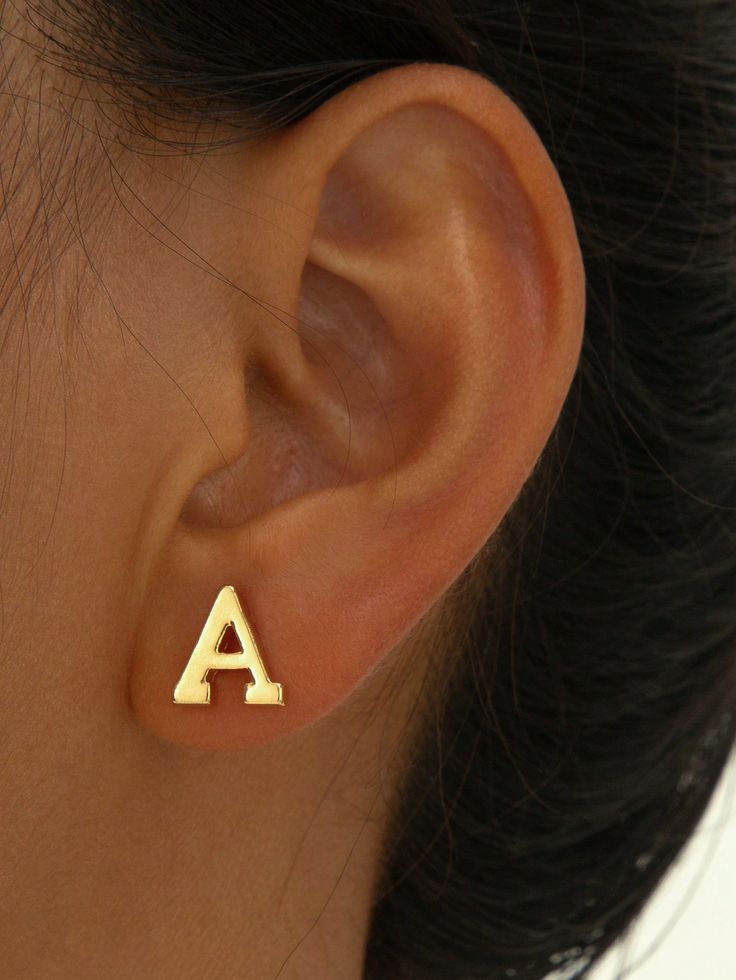 Initial Earrings