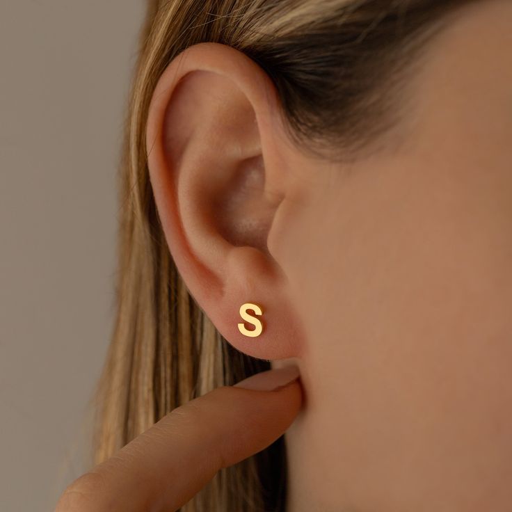 Initial Earrings