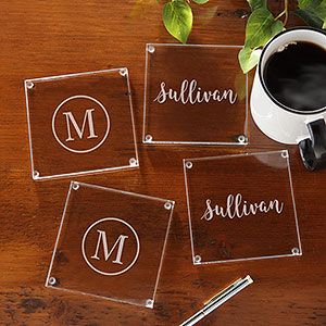 Personalized Wedding Coasters, Custom Favors, Memorable Wedding Gift Coaster, Elegant Table Decor, Custom Coaster Wedding Gift