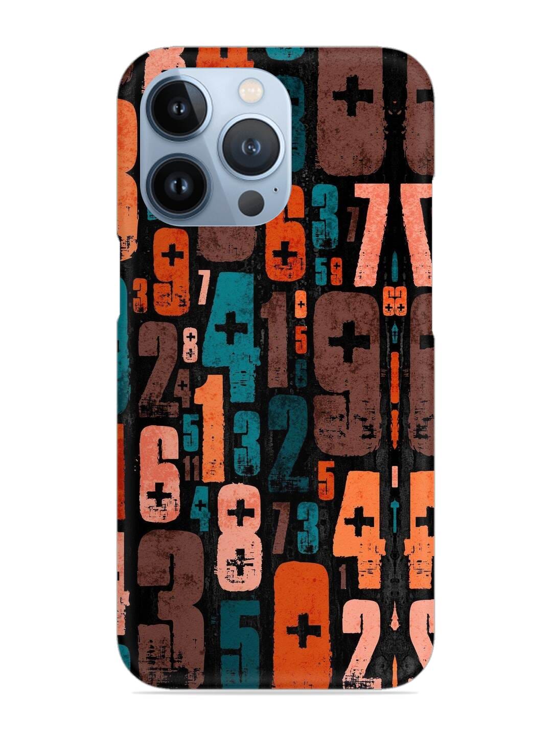 Phone case with colorful vintage number design customized gift for smartphone from Creativegift.pk