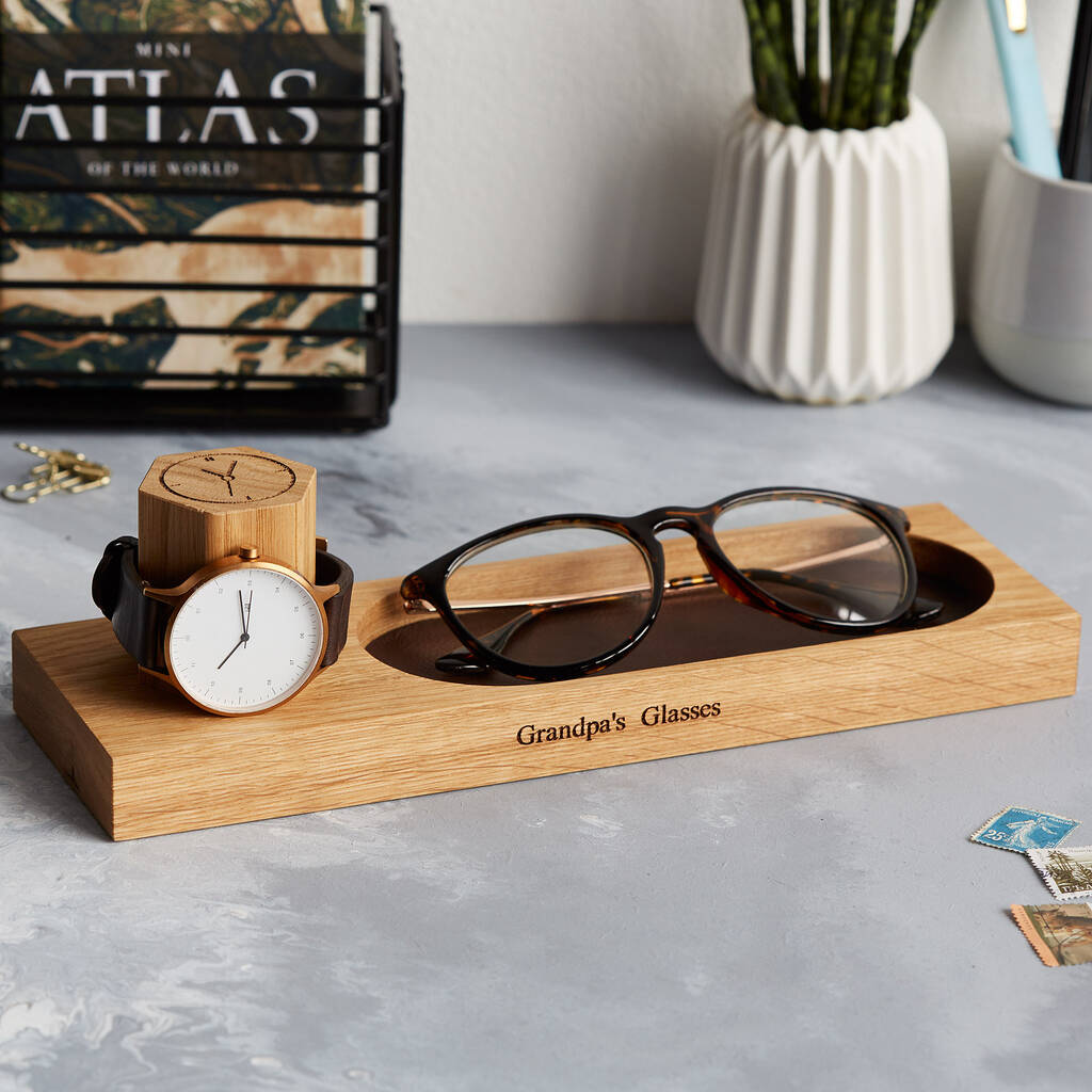 Watch Stand and Glasses Tray - Personalized