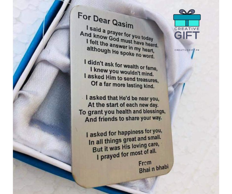 Metal card for Wallet | Gift for Husband
