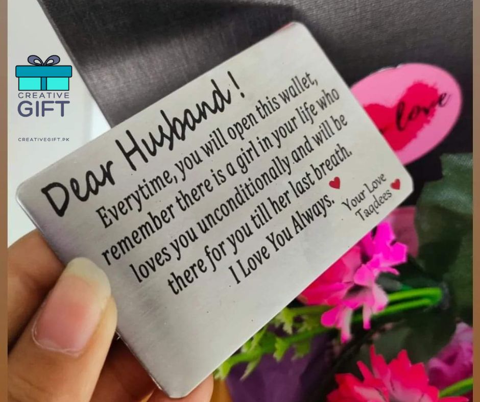 Metal card for Wallet | Gift for Husband