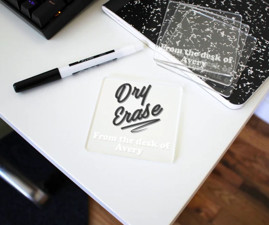 Personalized Acrylic Dry Erase Notes