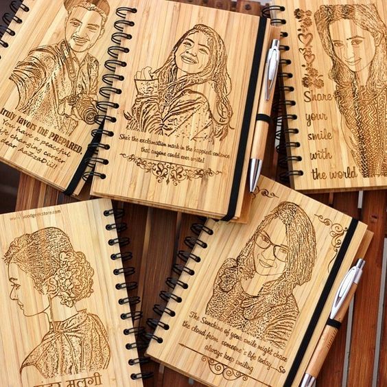 Customized Wooden Notebook and Pen