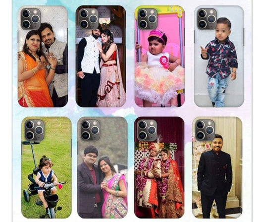 Customized gift for smartphone with personalized photo cases featuring family and kids portraits