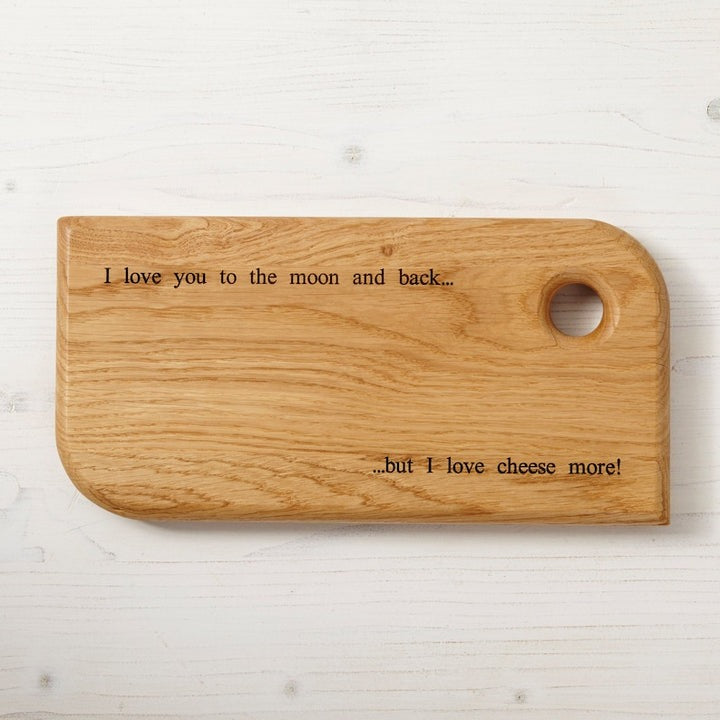 Personalised Solid Peach Wood Chopping Board