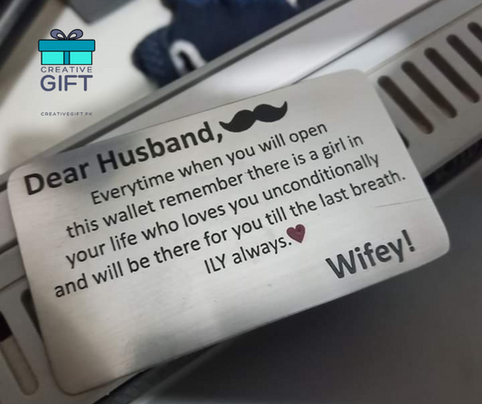 Metal card for Wallet | Gift for Husband