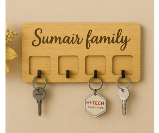 Personalized Wooden Key Holder