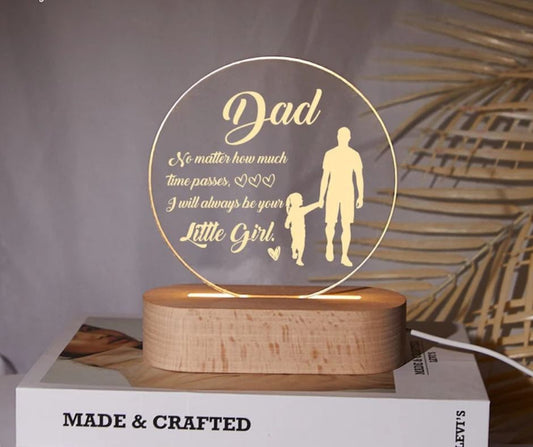 Personalized Lamp Gift for Dad