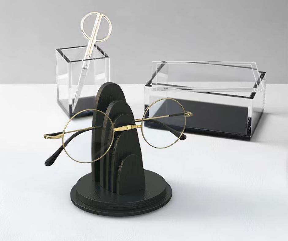 Wood Personalized Glasses Stand