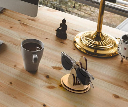 Wood Personalized Glasses Stand