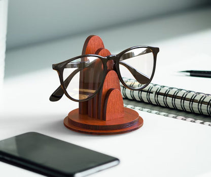 Wood Personalized Glasses Stand