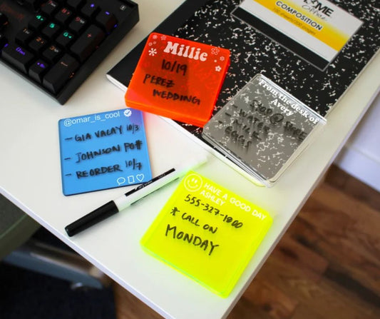 Personalized Acrylic Dry Erase Notes
