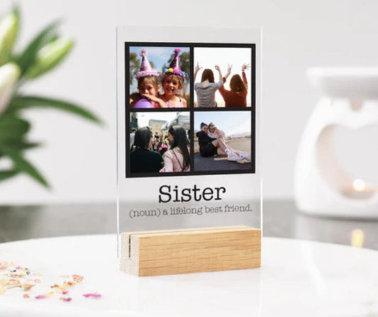 Personalized Photo Plaque For Sister