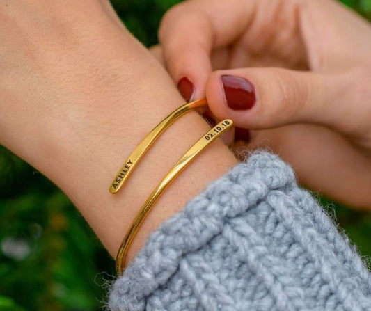 Name Orbit Bangle - Best Gift for Her
