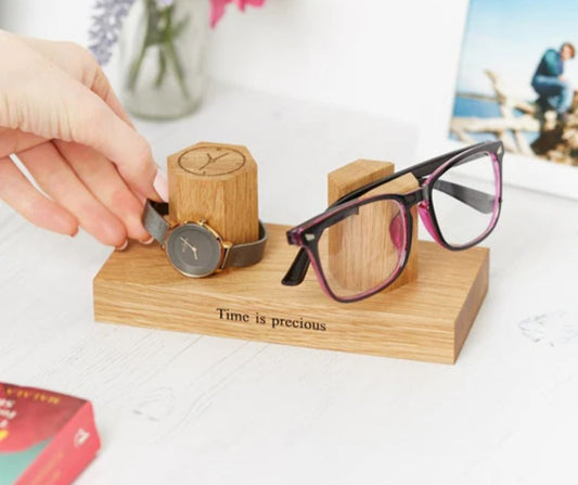 Personalised Glasses and Watch Stand -Best Gift For Him