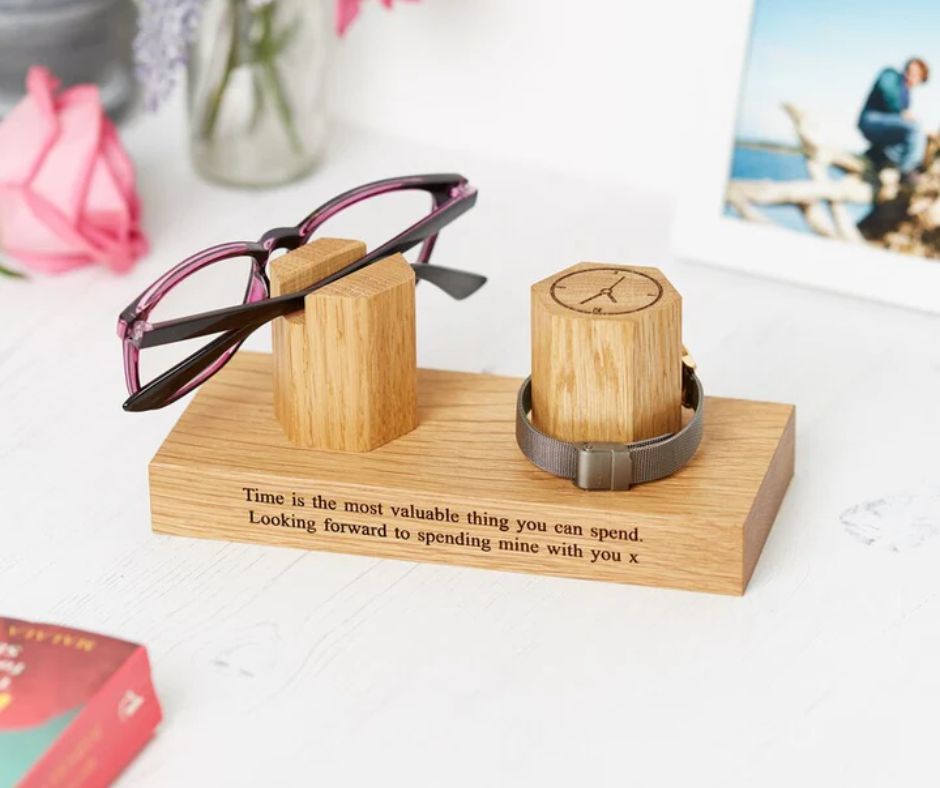 Personalised Glasses and Watch Stand -Best Gift For Him